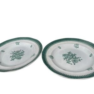 Wedgwood Mount Vernon Green 10 1/4 inch Dinner Plate 1970’s Made in England